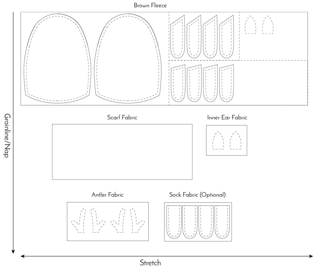 free christmas plush sewing pattern and tutorial – full size plush